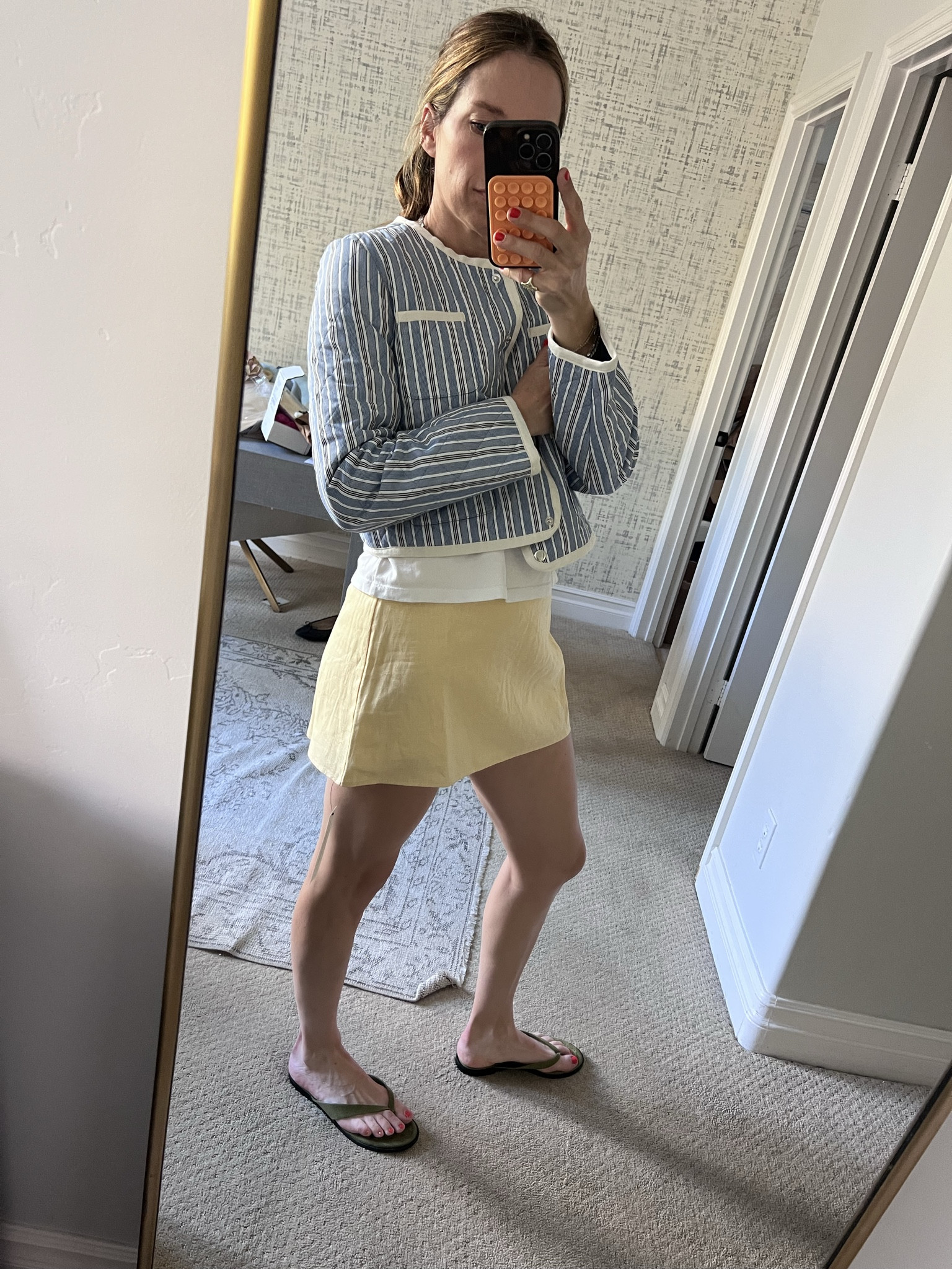 Easy summer style, over 40 outfit, skirt, linen skort , linen skirt, cool Mom outfit, cool girl aesthetic, preppy style ￼

#LTKmomlife #LTKOver40 #LTKWorkwear