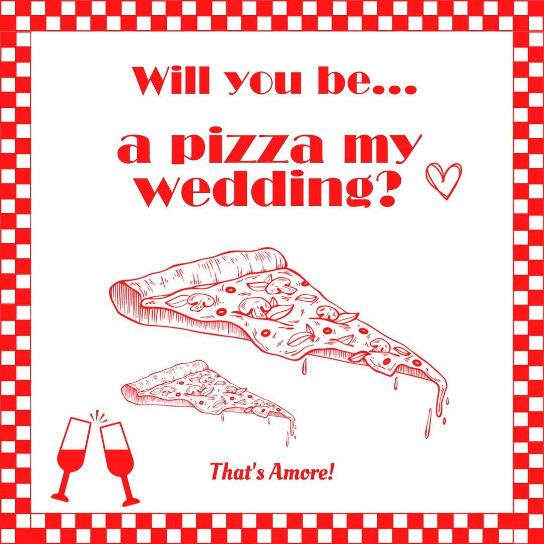 Will You Be A Pizza My Wedding Digital Download Customizable - Etsy | Etsy (US)