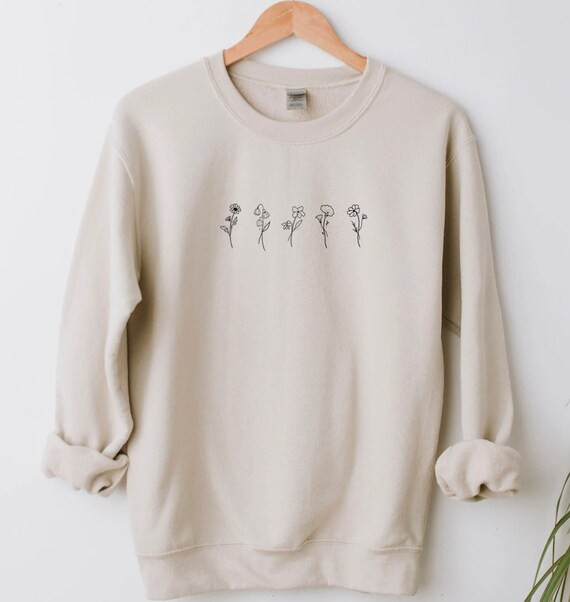 Custom Birth Month Birth Flower Sweatshirt Mothers Day Gift | Etsy | Etsy (US)