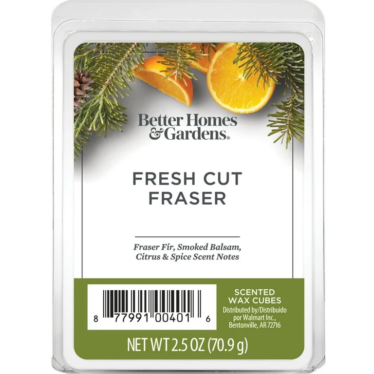 Fresh Cut Frasier Scented Wax Melts, Better Homes & Gardens, 2.5 oz (1-Pack) | Walmart (US)