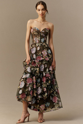 Dress The Population Layana Strapless Gown | Anthropologie (US)