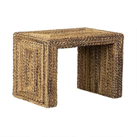Natural Braided Seagrass Henry Accent Table | World Market