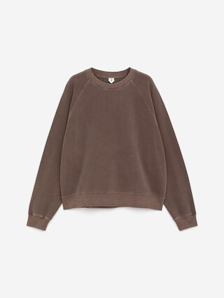 Frottee-Sweatshirt – Dunkelbraun – Damen – ARKET DE | Arket EU