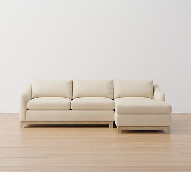 Campbell Slope Arm Upholstered Sofa Chaise Sectional | Pottery Barn (US)