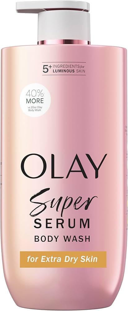 Olay Super Serum Body Wash for Extra Dry Skin, 28 fl oz, Serum Complex for Luminous Skin | Amazon (US)