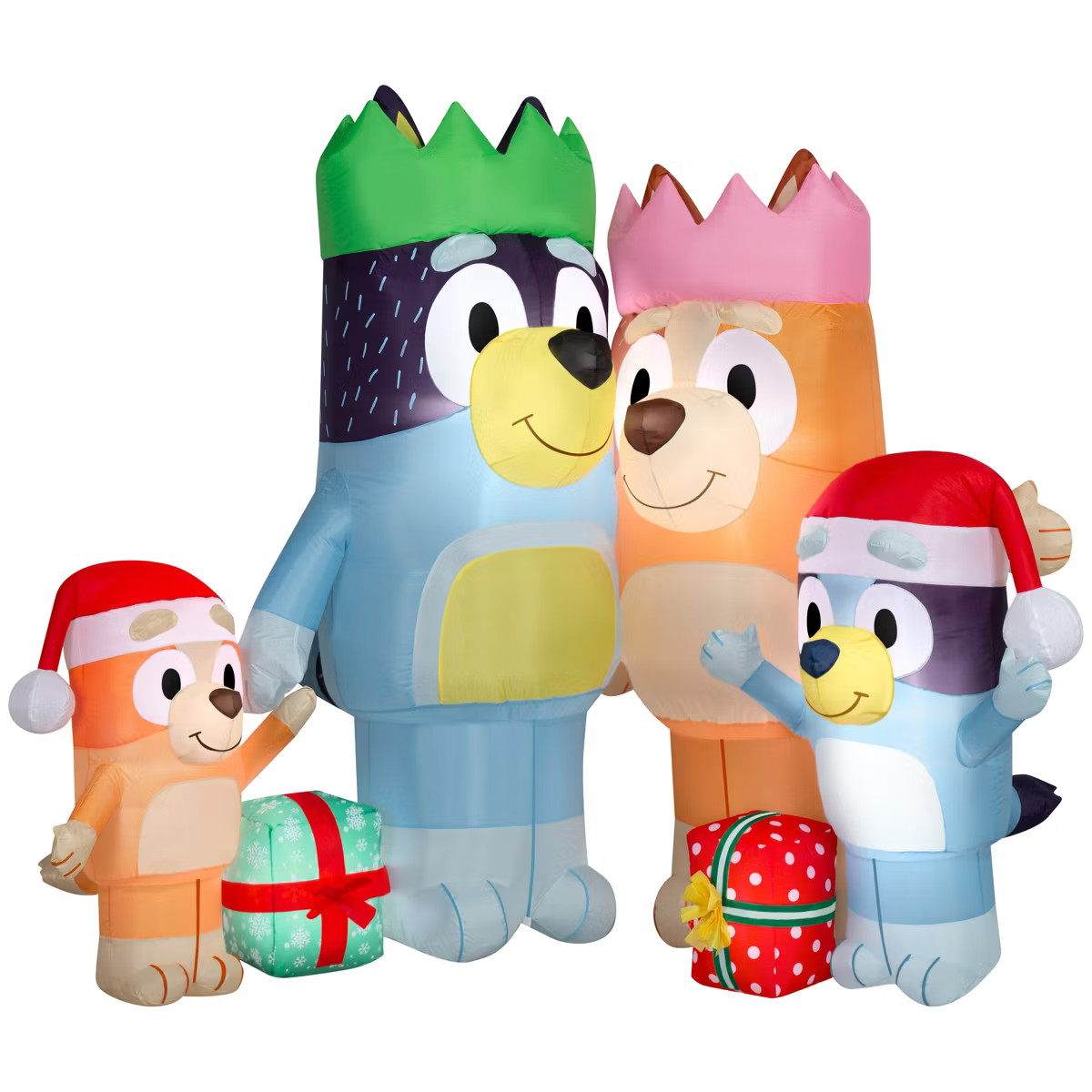 Gemmy Christmas Inflatable Bluey and Family Scene, 6 ft Tall, Multi | Target