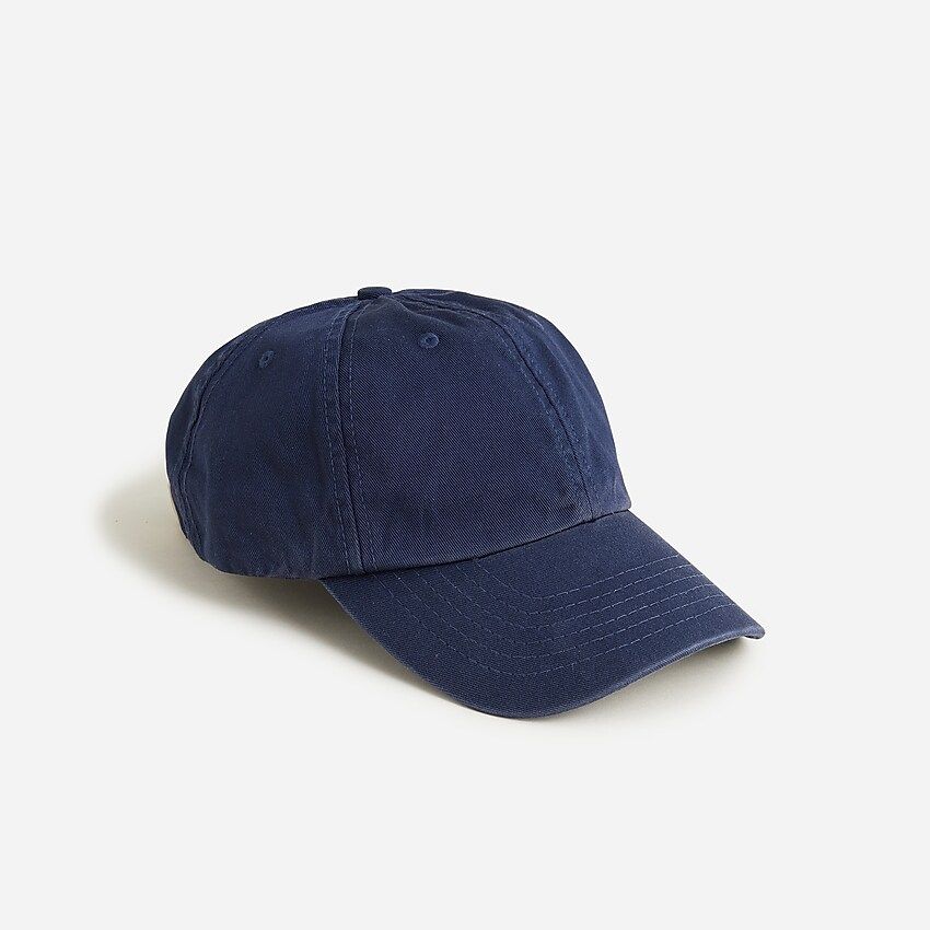 Made-in-the-USA garment-dyed twill baseball cap | J.Crew US