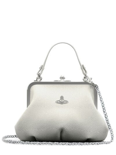 Vivienne Westwood - Granny frame grained faux leather bag - White | Luisaviaroma | Luisaviaroma