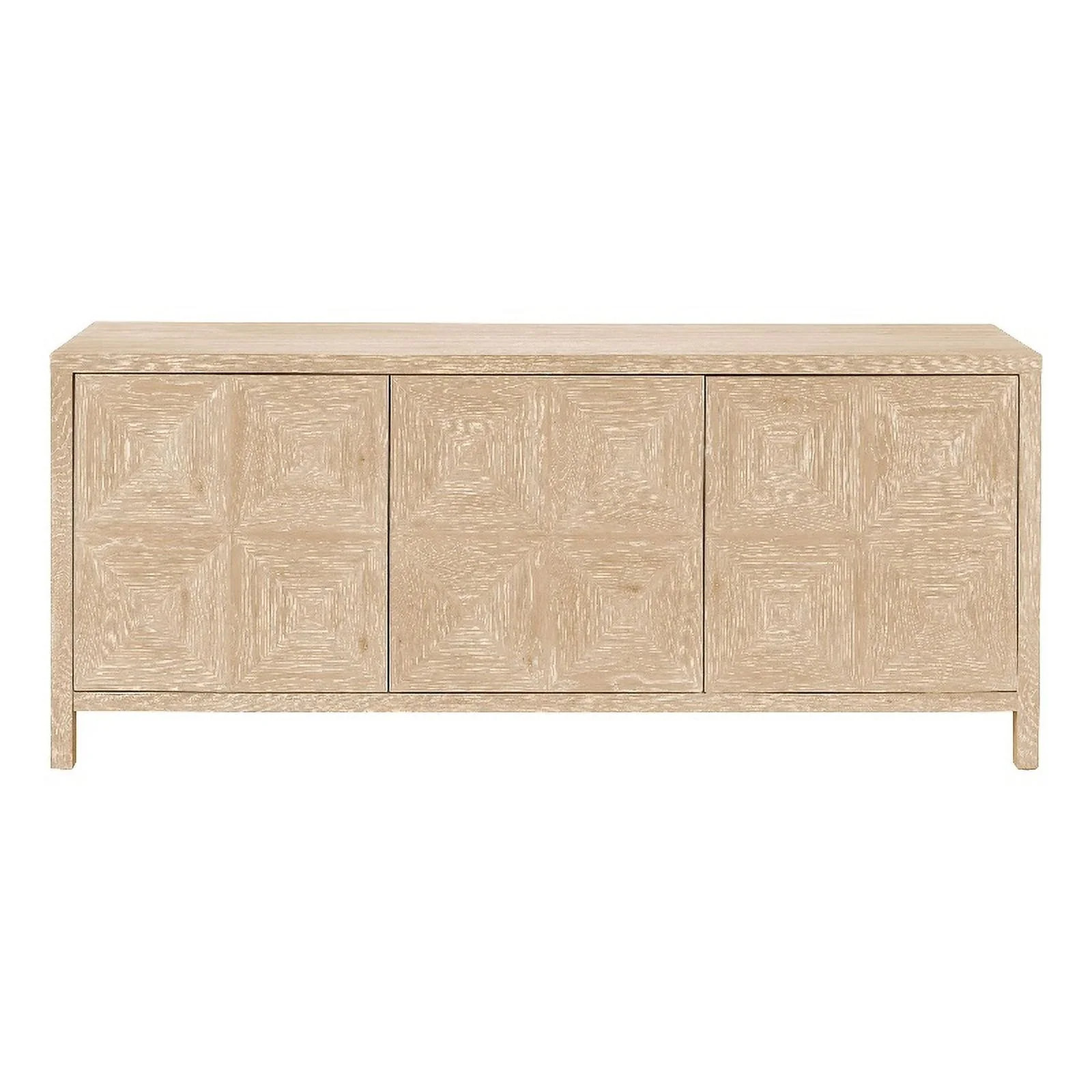 Universal Modern Farmhouse Sadie Credenza in Tan Natural Oak Wood | Walmart (US)