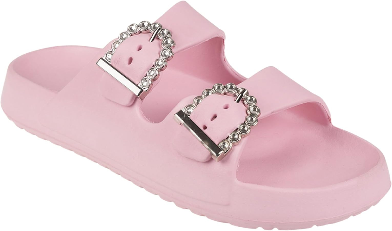 Foamwalk Womens' Sandals - Comfortable Double Buckle Beach Slides, Everyday Women's Slide Sandals | Amazon (US)