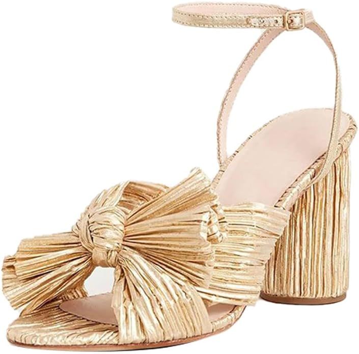 Amazon.com | Vimisaoi Womens High Block Chunky Heel Sandals Fashion Open Toe Ankle Buckle Strap P... | Amazon (US)