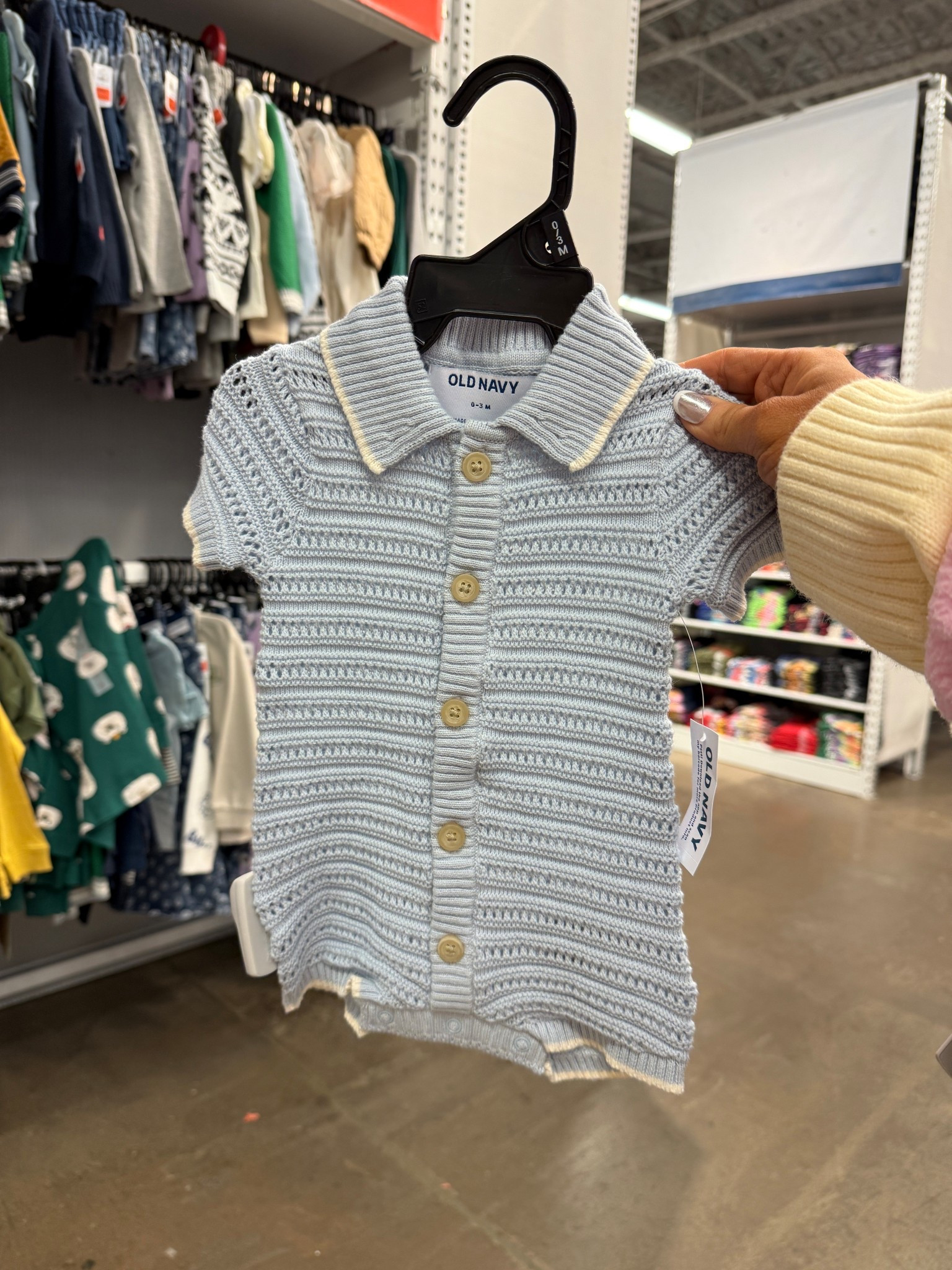 Baby boy knit romper 🧸