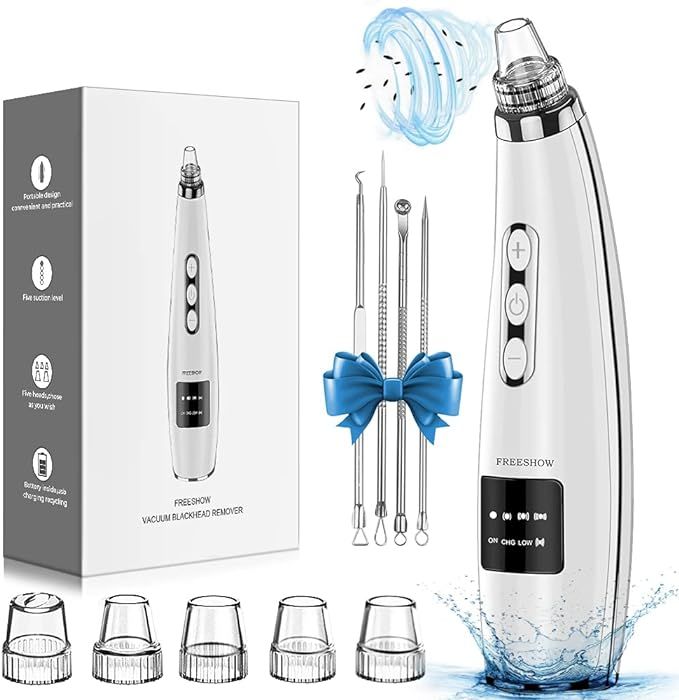 2022 Newest Blackhead Remover Pore Vacuum,Upgraded Facial Pore Cleaner,Electric Acne Comedone Whi... | Amazon (US)