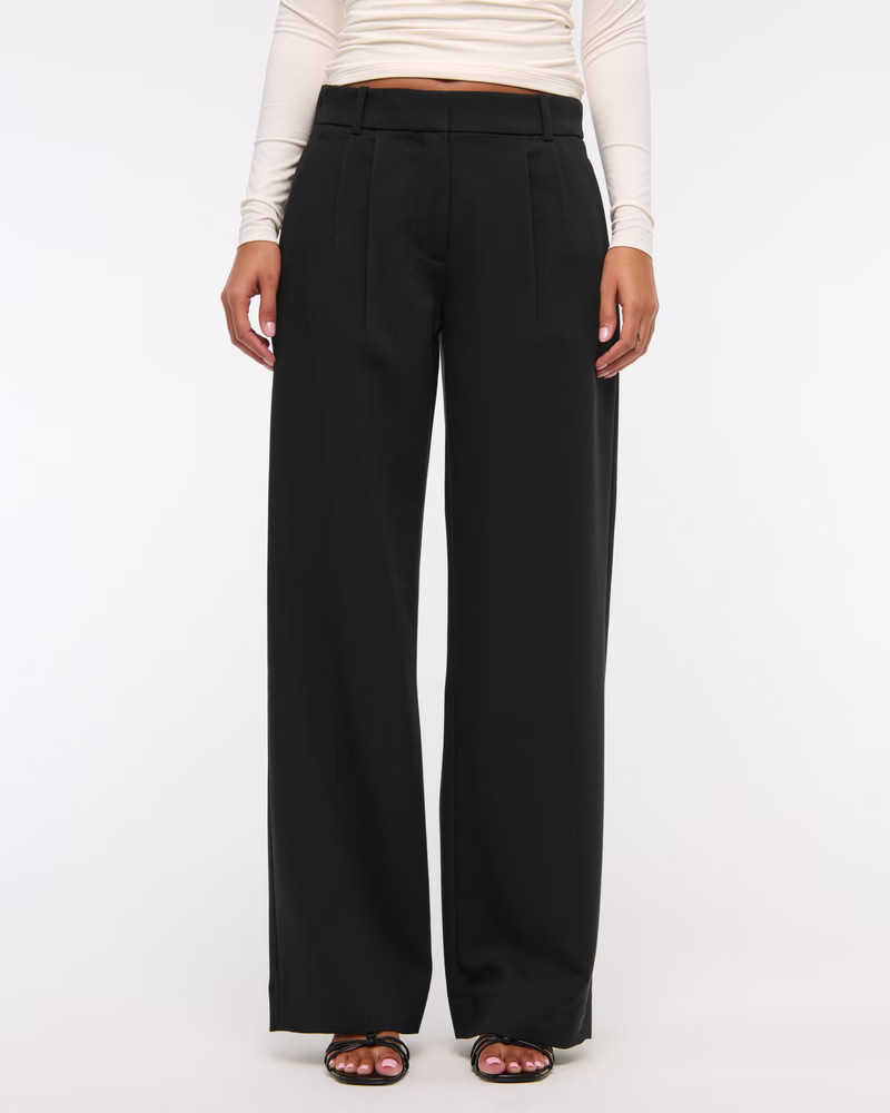 A&F Sloane Low Rise Tailored Wide Leg Pant | Abercrombie & Fitch (UK)