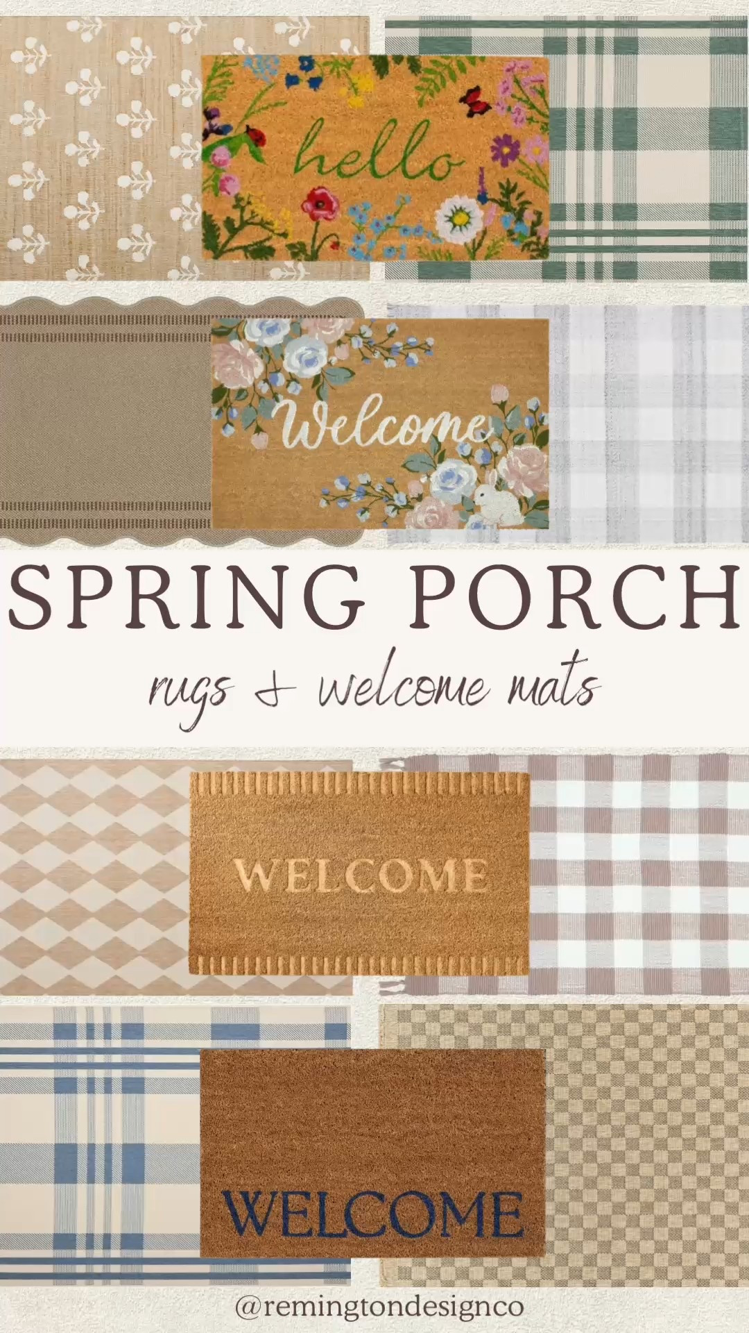 Spring porch welcome mats and rugs! 

#LTKSeasonal #LTKHome