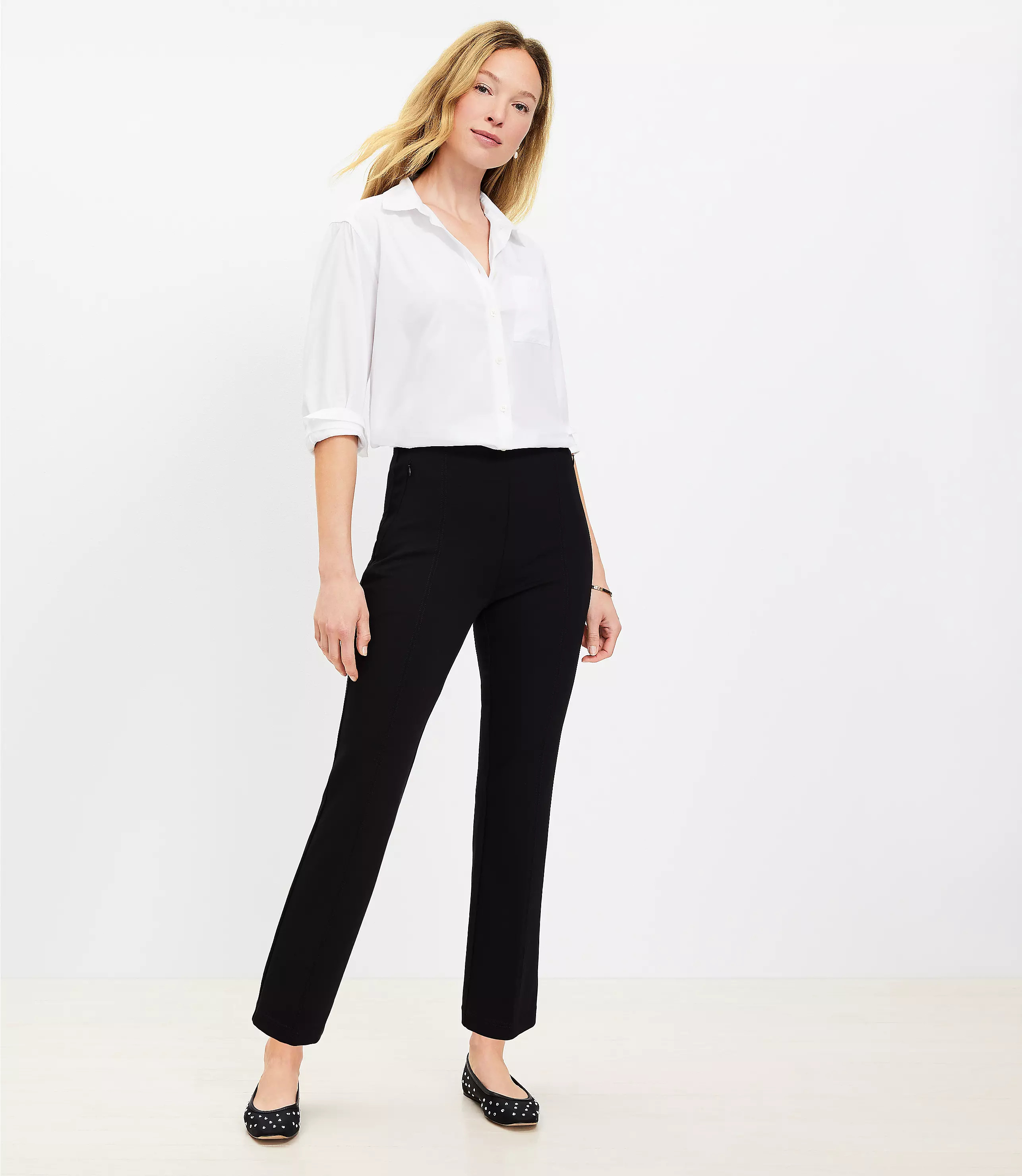 Ponte Straight Pants | LOFT