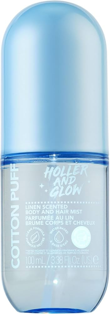 Holler And Glow Mood Boosting Cotton Puff Body & Hair Mist, Body Spray, Teen Girls Spritz, Long L... | Amazon (US)
