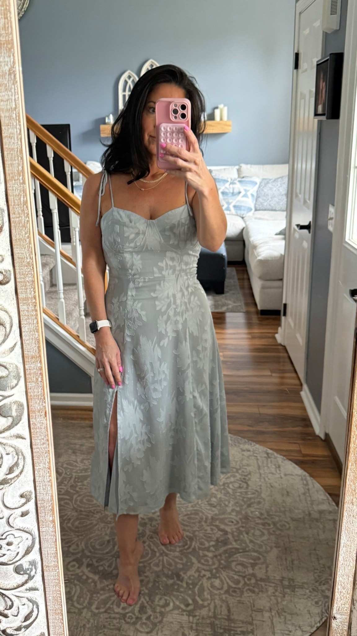 The most flattering midi dress from Lulu’s! Comes in lots of colors! 
The perfect dress for bridal shower, baby shower, wedding, graduation, baptism, brunch.

#LTKSeasonal #LTKWedding