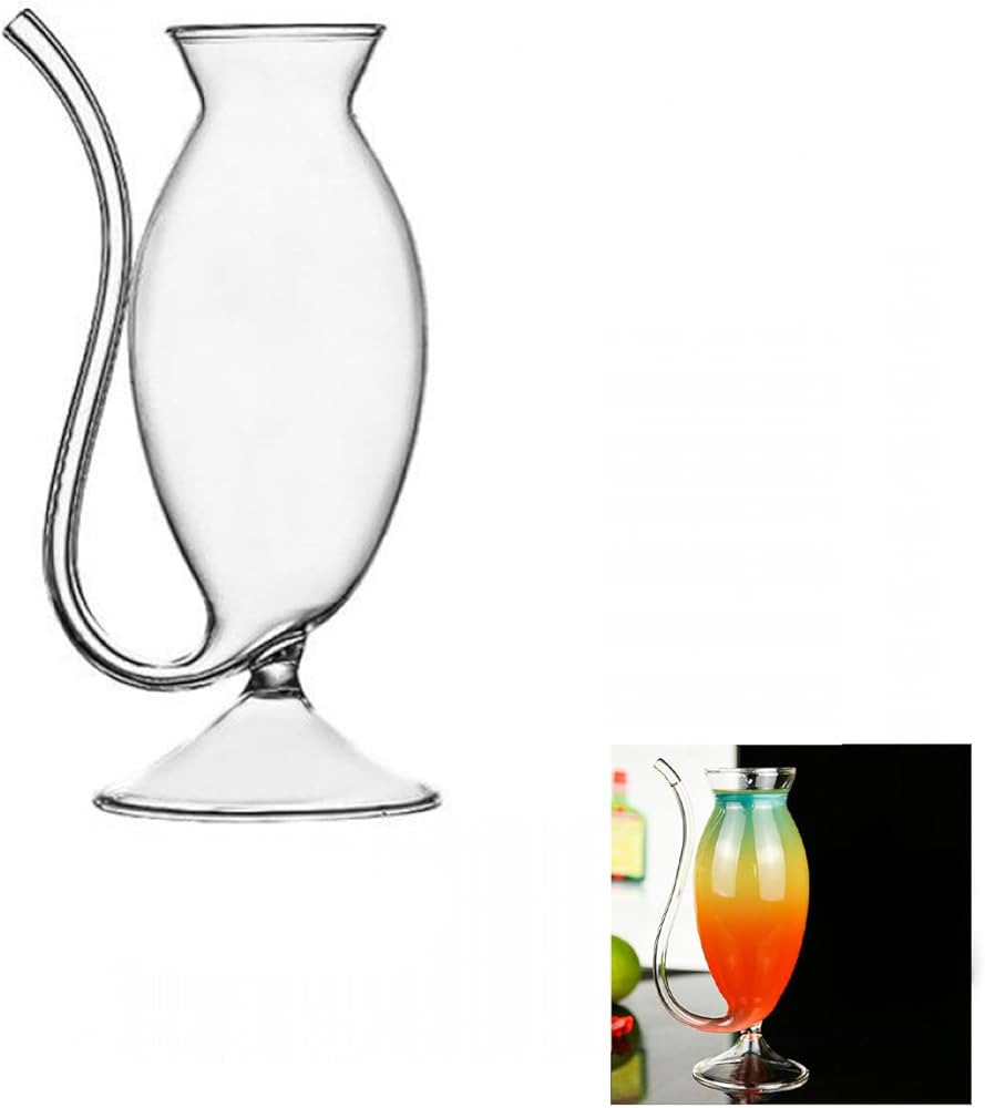 Vampire Wine Glass Cup Gift Set Creative Cocktail Glasses Decanter Cups Mugs with Built in Straw ... | Amazon (US)