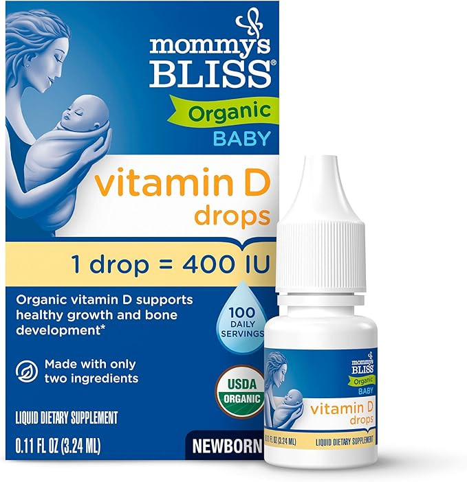 Mommy’s Bliss Organic Vitamin D Drops - Infants and Newborns - Supports Growth and Bone Develop... | Amazon (US)