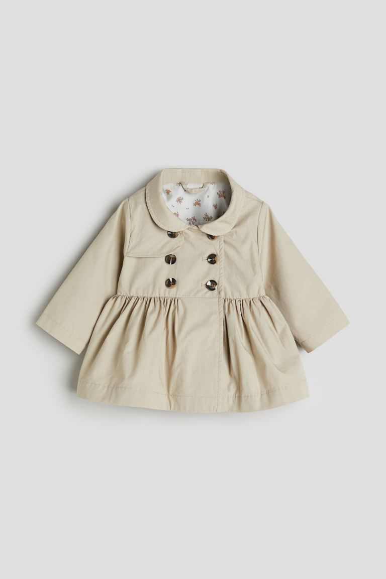 Cotton Trench Coat - Beige - Kids | H&M US | H&M (US + CA)