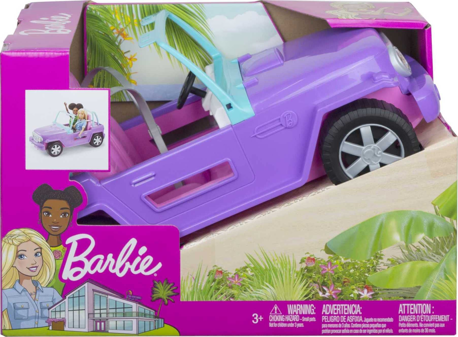 Barbie Off-Road Vehicle, Purple with Pink Seats and Rolling Wheels, 2 Seats, Gift for 3 to 7 Year... | Amazon (US)