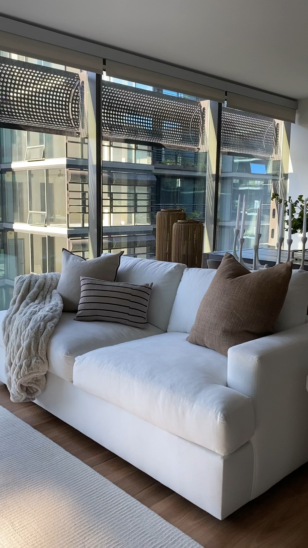 sofa sleeper in warm white denim🤍

#LTKHome