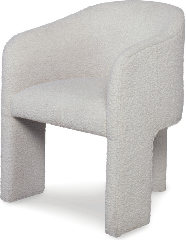 Open Leg Upholstered Dining Chair In Off White | 1stopbedrooms