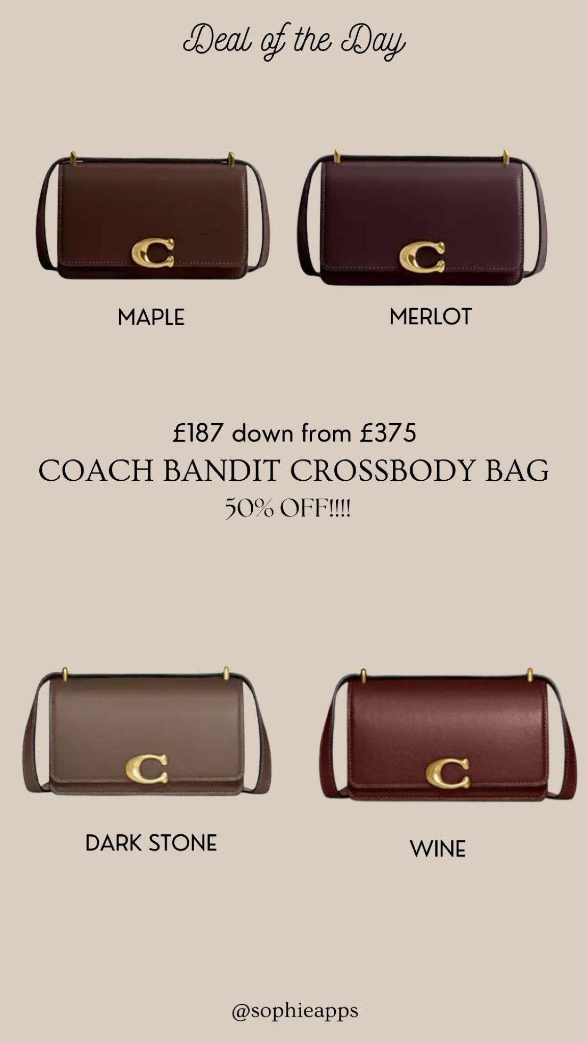 This best selling coach bag has 50% off!!!! £187 down from £375, I cannot cope 😱😍 the perfect Christmas gift!!!! 

#LTKbag #LTKCyberWeek #LTKsale