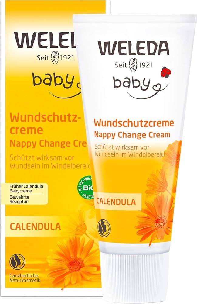 WELEDA Bio Baby Calendula Wundschutzcreme 75ml - Naturkosmetik Babypflege Windelcreme schützt em... | Amazon (DE)