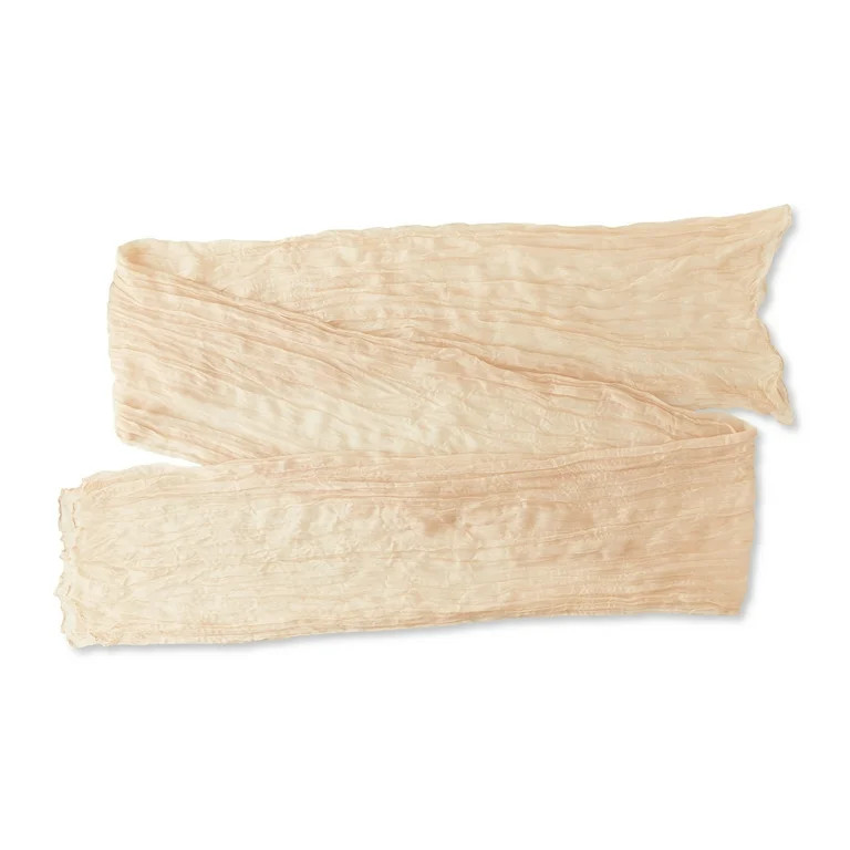 Gauze Fabric Table Runner Decoration, Beige, 10 ft, by Way To Celebrate - Walmart.com | Walmart (US)