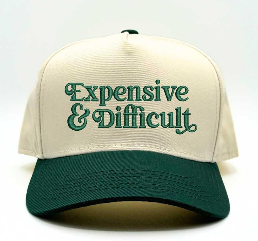Expensive and Difficult Two Tone 5-Panel Embroidered Baseball Hat | Amazon (US)