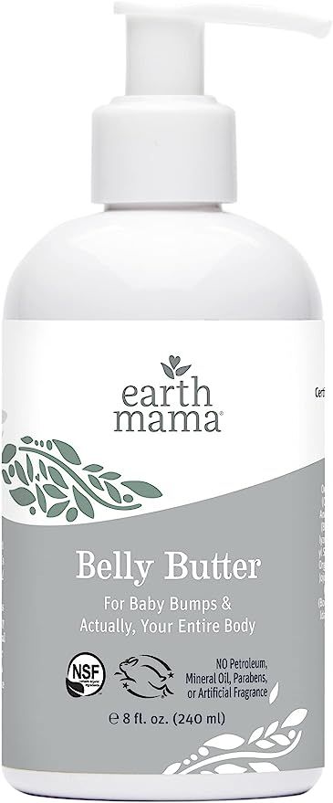 Belly Butter by Earth Mama | Contains Organic Herbs and Oils to Help Ease Skin and Stretch Marks ... | Amazon (US)