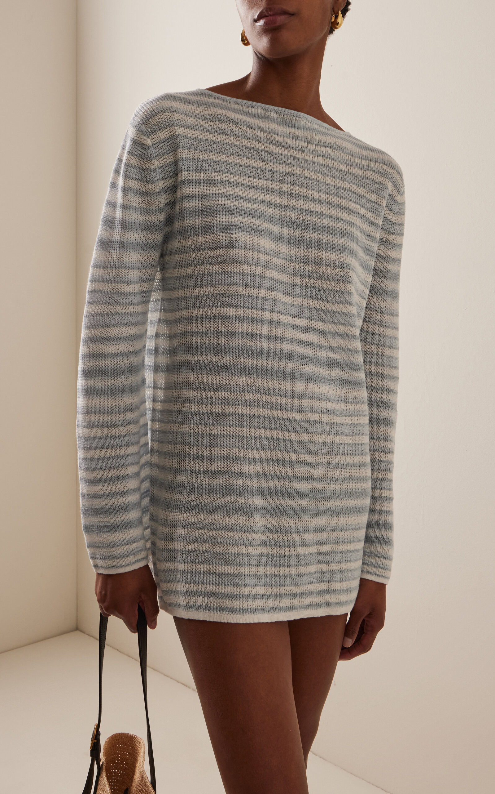 Exclusive Aura Striped Linen Mini Dress | Moda Operandi (Global)