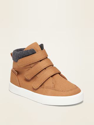 Triple Secure-Strap Canvas High-Tops for Toddler Boys | Old Navy (US)