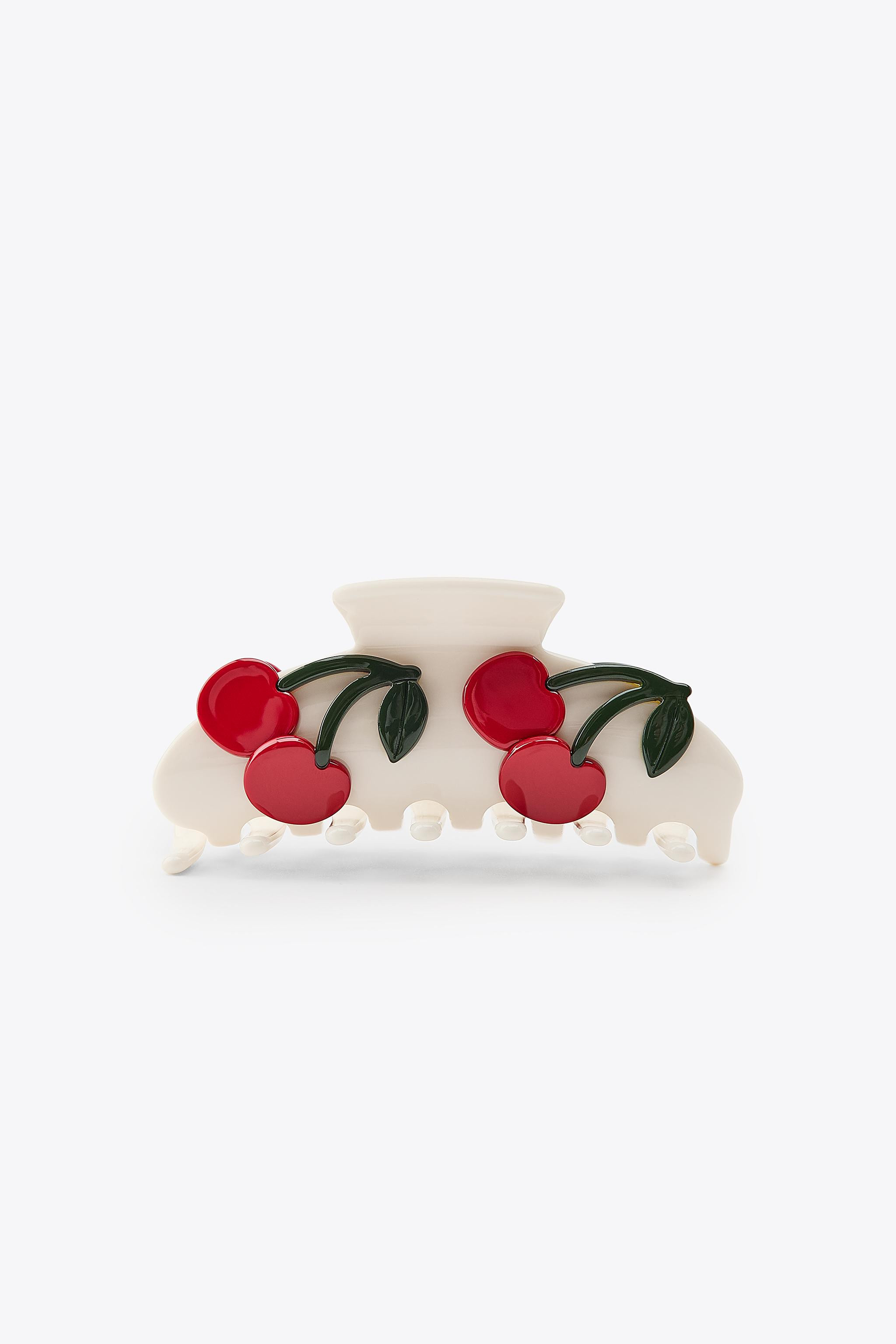 RAISED CHERRY HAIR CLIP | Zara US