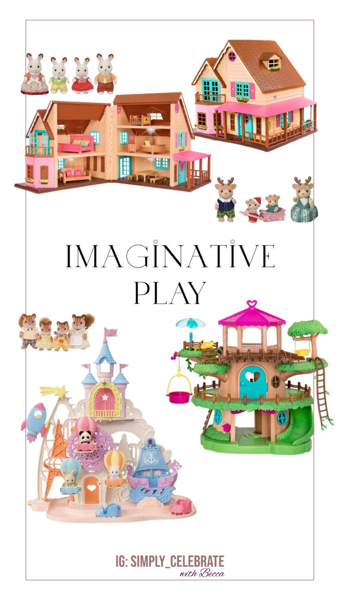 Our favorite dollhouses since 2018 😍

I seriously have told everyone I know to get this Lil Woodzeez dollhouse and calico critter families. 
They’re so cute it makes my insides hurt 🥰🤭

We got the treehouse the next year and the little amusement park this year!
Best toys ever! 
Use the TARGET TOY COUPON 🎯 (from your app!) to save!

#LTKkids #LTKSeasonal #LTKfamily