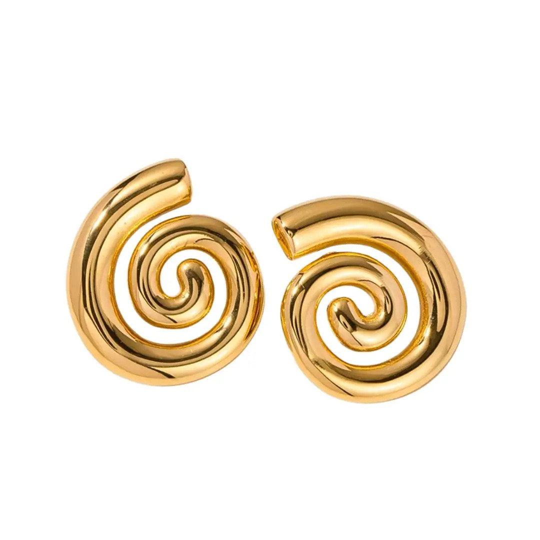 Spiral Statement Earrings - Ahava J | Ahava Jewels