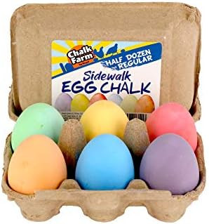 Regal Games Sidewalk Egg Chalk Glitter, Neon, Tie Dye, or Original Chalks (Regular) | Amazon (US)