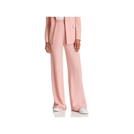 Elizabeth and James Womens Harmon Knit Wide Leg Dress Pants Pink 4 | Walmart (US)