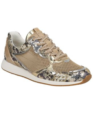 Naturalizer Women's June Ambrose Nuvra Lace-Up Sneakers - Thrush Brown Mesh/Suede | Macy's