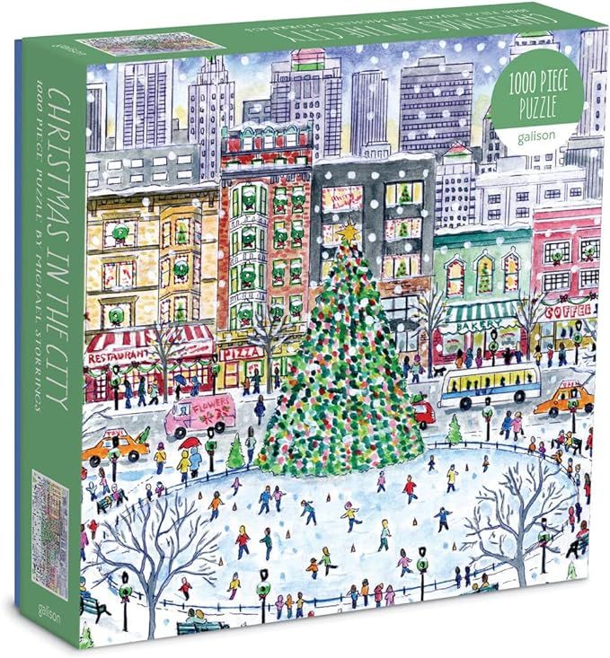 Galison Michael Storrings Chirstmas in The City Puzzle, 1000 Pieces, 27” x 20” – Difficult ... | Amazon (US)