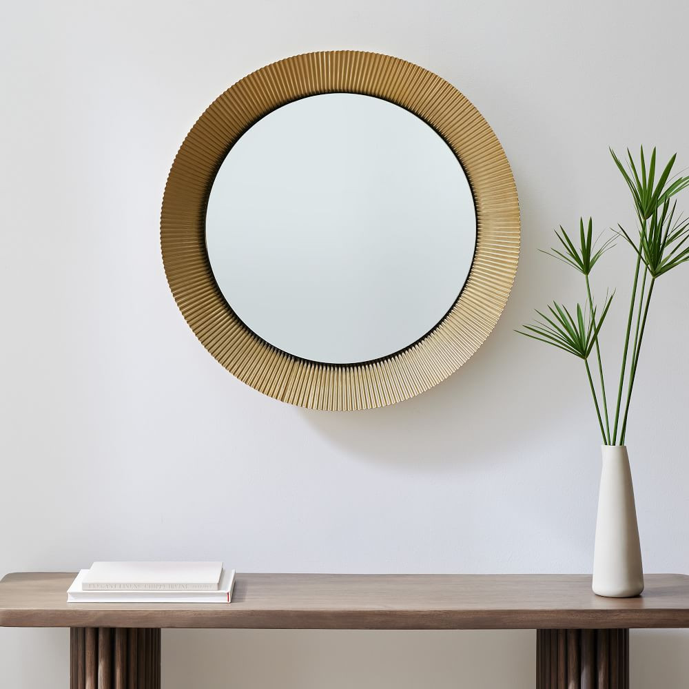 Fluted Wall Mirror - 30" | West Elm (US)