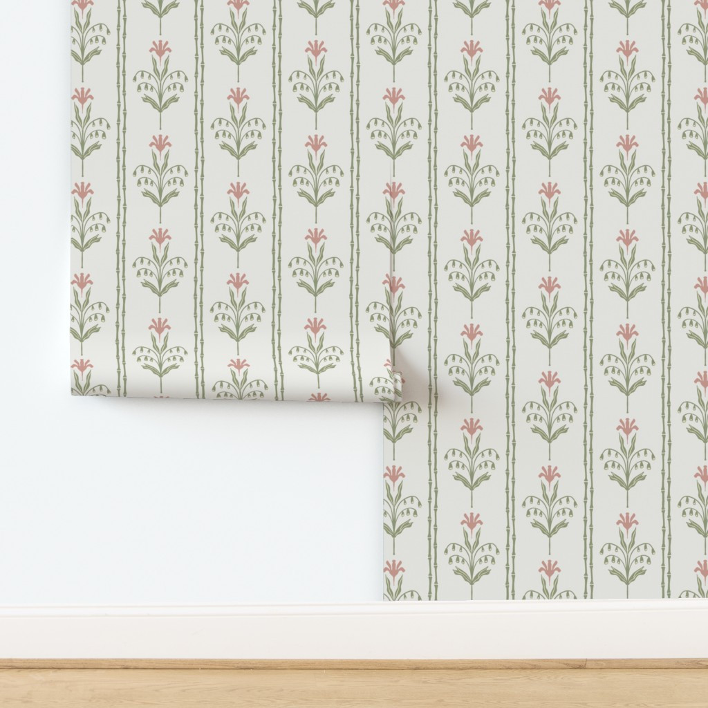 Theresa stripe pink Wallpaper | Spoonflower | Spoonflower