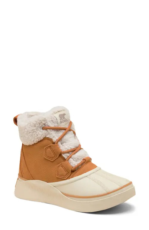 SOREL Out N About IV Chillz Waterproof Duck Boot in Canyon Gold/honey White at Nordstrom, Size 9.5 | Nordstrom