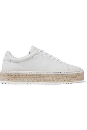 Rag & Bone Woman Kent Leather Platform Espadrille Sneakers Off-white Size 38 | The Outnet US