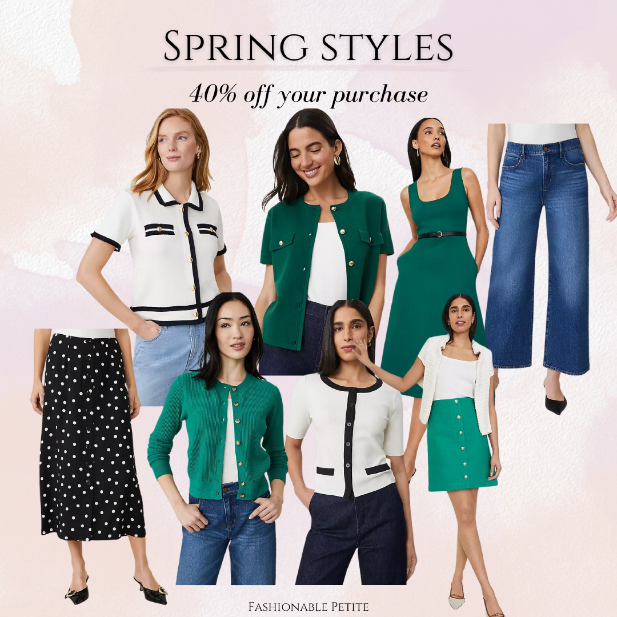 Spring outfits 40% off! 

Spring outfit, work outfit, spring dress, cropped jeans, spring outfits, cardigans, work top 

#LTKWorkwear #LTKSaleAlert