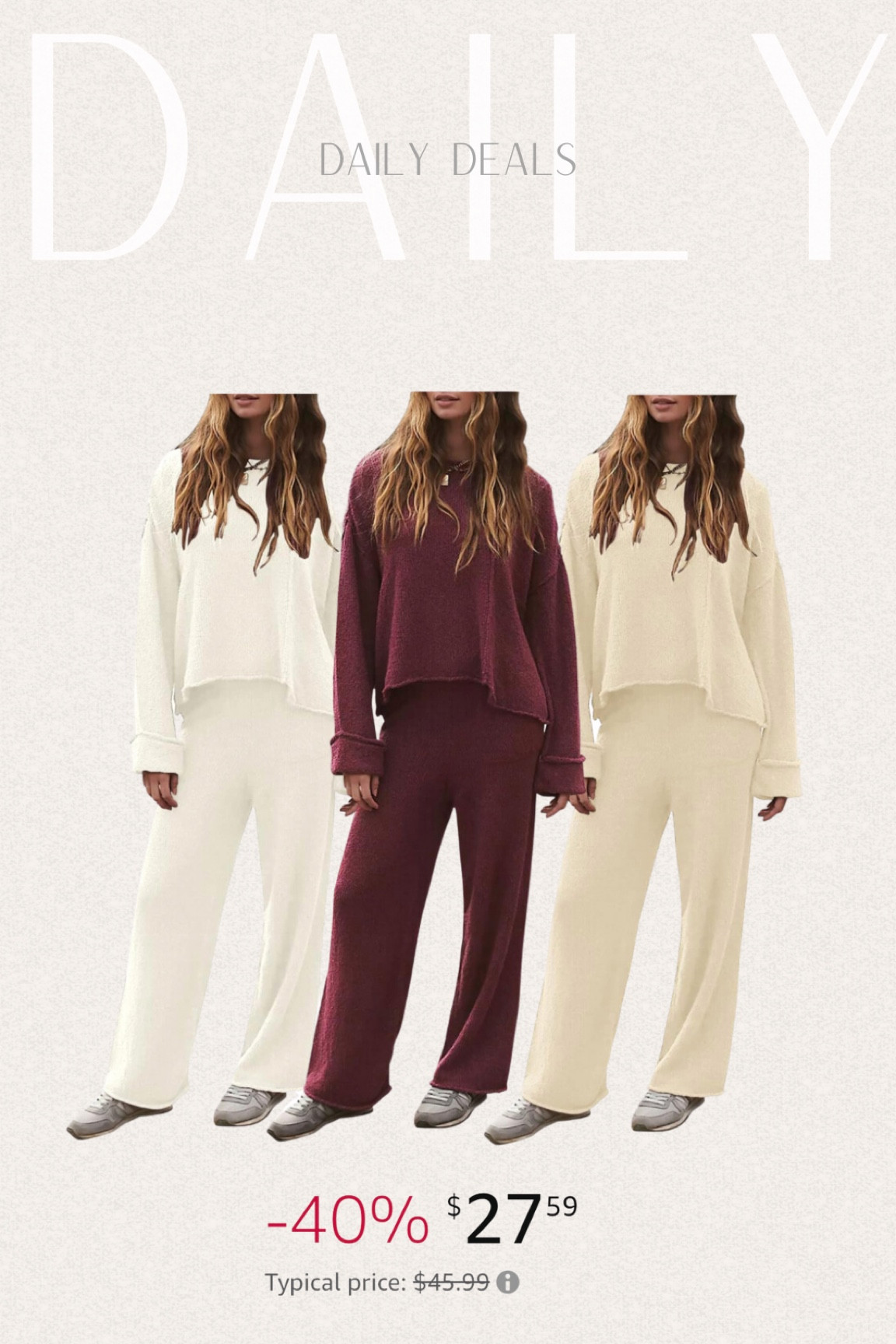 Amazon—free People dupe finds on sale $27!🍂 

#freepeopledupe #fpdupes #fpdupe #fpsweatset #freepeople #amazonfreepeople #amazondupes #amazonfinds #amazonfpdupes #amazondeals #amazonsale #amazonprime #primedeals #amazonfashion #amazonstyle #cozysweatset #sweatset #loungewear #loungeset #giftideasforher #giftideas #holidaygifting #dailydeals #autumnstyle #fallstyle #capsulefavorites #casualstyle #momstyle #everydaystyle #ltkseasonal #offdutystyle #outfits #falloutfits #outfitideas #styletip

#LTKstyletip #LTKsalealert #LTKfindsunder50