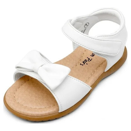 Dream Pairs Toddler/Little Kid Girls Sandals Fashion Bow Summer Shoes KSD213 WHITE Size 4 Toddler | Walmart (US)