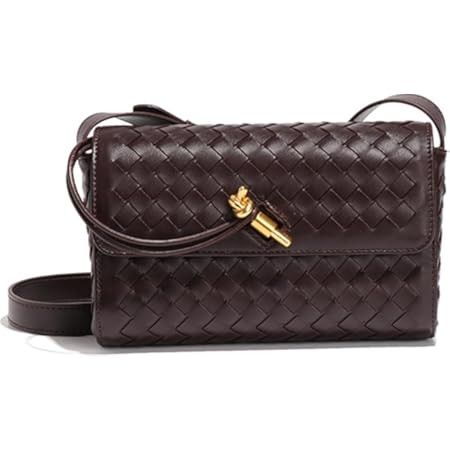 Women's for Woven Evening Bags Vegan Leather Clutch Handbags, Trendy Crossbody Bag Clutch Purses | Amazon (US)